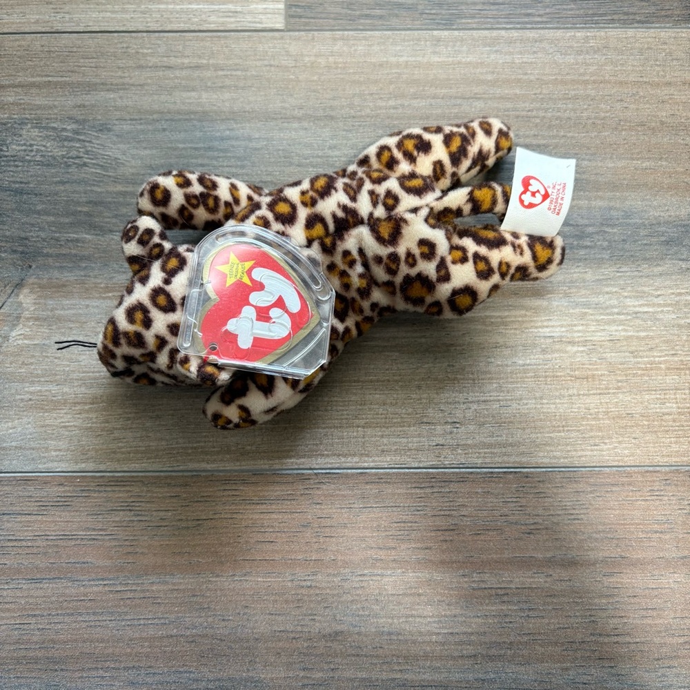 Vintage (1996) McDonald’s Teenie Beanie Baby “Freckles” the Leopard Plush w/Tags